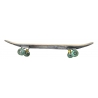 Skateboard 80 cm din lemn, Suport din Aliaj Aluminiu, Greutate maxima 70 kg, Model Astronaut, Albastru