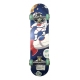 Skateboard 80 cm din lemn, Suport din Aliaj Aluminiu, Greutate maxima 70 kg, Model Astronaut, Albastru