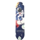 Skateboard 80 cm din lemn, Suport din Aliaj Aluminiu, Greutate maxima 70 kg, Model Astronaut, Albastru