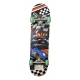 Skateboard 80 cm din lemn, Suport din Aliaj Aluminiu, Greutate maxima 70 kg, Model Maisnute de Curse, Multicolor