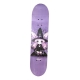 Skateboard 80 cm din lemn, Suport din Aliaj Aluminiu, Greutate maxima 70 kg, Model Vrajitoare, Roz