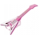 Chitara electrica din plastic pentru copii, 55 cm, 2+ ani, Roz