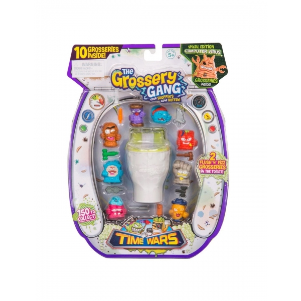 Set figurine Grossery Gang, Time Wars, S5, Large