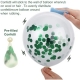 Set 15 baloane pentru petrecere, Alb/Verde, 30 cm
