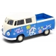 Macheta auto Welly Volkswagen T1 Pick Up, Scara 1:34, Albastru