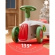Masinuta Ride-on, cu Sistem Anti-rasturnare, Claxon Pe Volan, 1-6 Ani, 60x28x34 cm, Alb-Verde