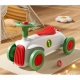 Masinuta Ride-on, cu Sistem Anti-rasturnare, Claxon Pe Volan, 1-6 Ani, 60x28x34 cm, Alb-Verde