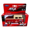 Macheta auto Welly Volkswagen T1 Pick Up, Scara 1:34, Rosu