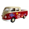 Macheta auto Welly Volkswagen T1 Pick Up, Scara 1:34, Rosu