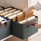 Cutie de Depozitare Tip Cos, Material Textil, Pliabila, 47x30x25 cm, 35 l, Cadru Metalic, cu Manere, Gri