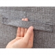 Cutie de depozitare pliabila, Cu fermoar, 100 L, Textil, 60x42x40 cm, Cadru Metalic, Suport Baza Stabil din Plastic, Gri