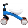 Bicicleta fara pedale Ride on, de echilibru, 4 roti, 1-3 ani, greutate maxima 25 kg, 50x18x35 cm, Albastru
