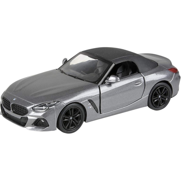 Macheta metalica Kinsmart, Scara 1:34, Bmw Z4, Gri