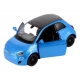 Macheta metalica Kinsmart, Scara 1:28, Fiat 500e, Albastru