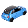 Macheta metalica Kinsmart, Scara 1:28, Fiat 500e, Albastru