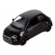 Macheta metalica Kinsmart, Scara 1:28, Fiat 500e, Negru