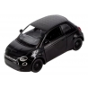 Macheta metalica Kinsmart, Scara 1:28, Fiat 500e, Negru