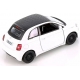 Macheta metalica Kinsmart, Scara 1:28, Fiat 500e, Alb