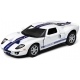 Macheta metalica Kinsmart, Scara 1:36, Ford GT 2006, Alb