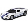 Macheta metalica Kinsmart, Scara 1:36, Ford GT 2006, Alb