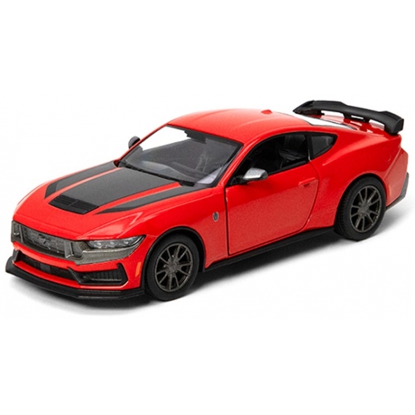 Macheta metalica Kinsmart, Scara 1:38, Ford Mustang Dark Horse 2024, Rosu