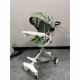 Carucior sport 3in1, 6-36 luni, reversibil, pliabil, tavita, centura de siguranta, copertina soare, verde, model frunze