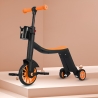 Bicicleta 8 in 1, transformabila, reglare inaltime, maner de impingere detasabil, tricicleta, trotineta, 3-6 ani, portocaliu
