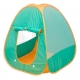 Cort de joaca popup, pliabil, cu ferestre din plasa, material nailon, 80 x 80 x 90 cm, Verde/Portocaliu