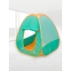 Cort de joaca popup, pliabil, cu ferestre din plasa, material nailon, 80 x 80 x 90 cm, Verde/Portocaliu