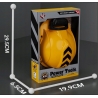 Casca de constructii pentru copii, cu lanterna, stickere, pentru jocurile de rol, Plastic durabil, 3 ani+, Galben