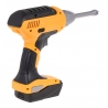 Bormasina electrica pentru copii, cu accesorii, 4 capete interschimbabile, lumini si sunete realiste, 3 ani+, Galben