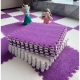 Set 10 piese covor tip puzzle, spuma eva, pufos, 30 x 30 x 1 cm, Mov