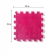 Set 10 piese covor tip puzzle, spuma eva, pufos, 30 x 30 x 1 cm, Roz