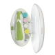 Set pila electrica pentru copii si bebelusi, ABS, 6 accesorii, cu lumina led, Verde/Alb