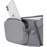 Marsupiu Ergonomic 3in1, Bebelusi si Copii, 0-36 Luni, Bretele pentru Umar si Sold, Inchidere Catarama, 125x25x14 cm, Gri